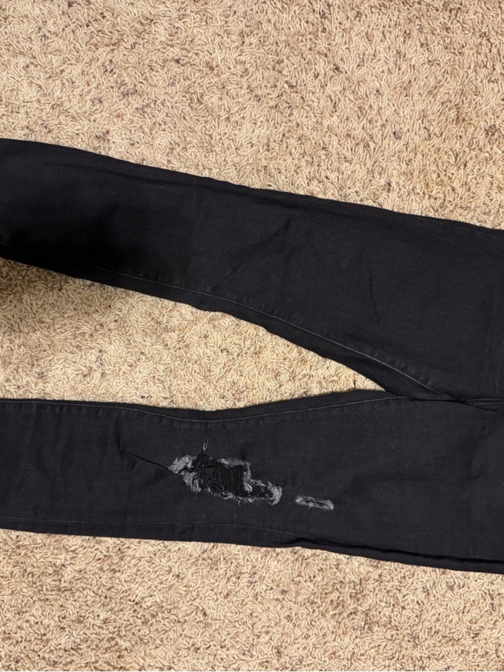 Express Black Jeans with Branded Waist Patch